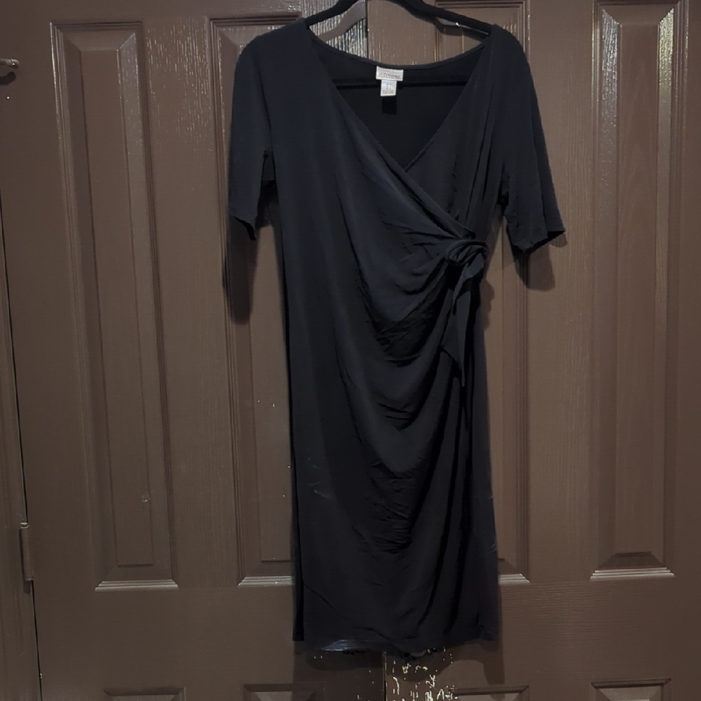 Motherhood Maternity Black Wrap Dress